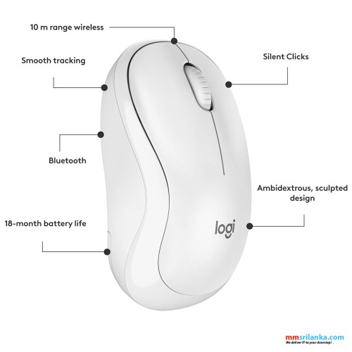 LOGITECH M240 SILENT BLUETOOTH MOUSE FOR WINDOWS & MAC (1Y)